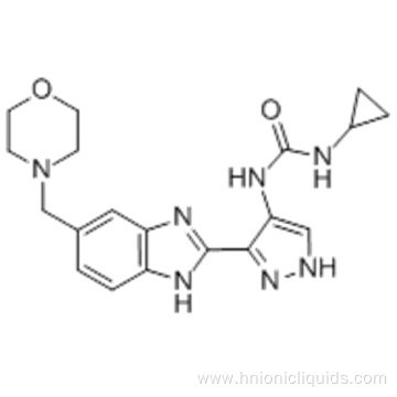 1-Cyclopropyl-3-(3-(5-(morpholinomethyl)-1H-benzo[d]imidazol-2-yl)-1H-pyrazol-4-yl)urea CAS 896466-04-9